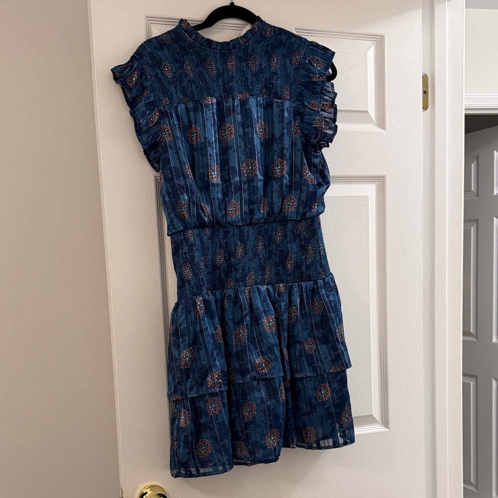 Scotch & Soda Smocked Mini Dress